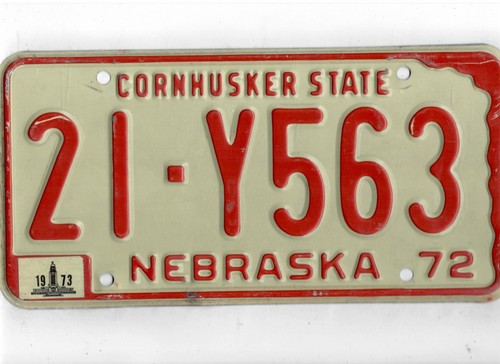 Nebraska targa passeggero - targa,
