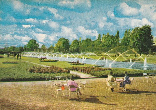 Cartolina düsseldorf nordpark - cartolina,