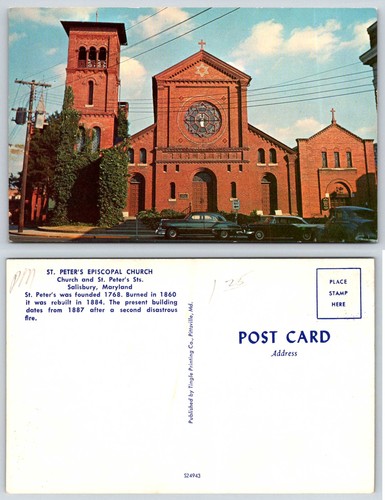 Cartolina chiesa episcopale - episcopale, di